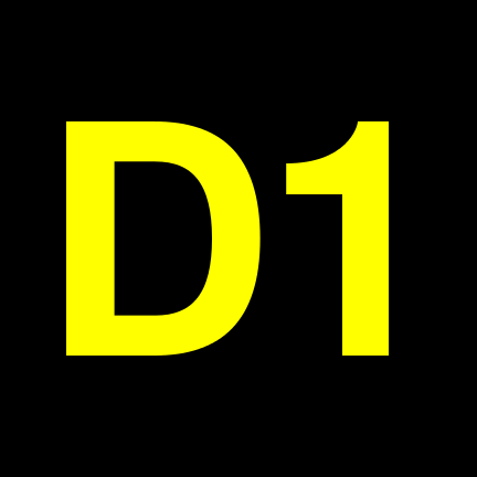 File:D1 black yellow.svg