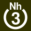 File:White 3 in white circle with Nh above.svg