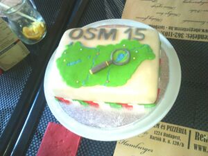 OSM-Hungary 15th birthday cake 2019.jpg