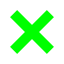 File:Symbol green X.svg