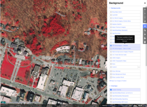The latest available infrared orthoimagery from the State of Vermont.
