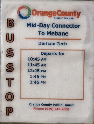 Image of an arrival times timetable at a bus stop.