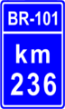 Brazil federal highway BR-101, pk=236