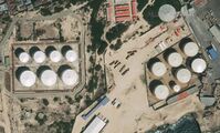 Storage tanks on aerial imagery