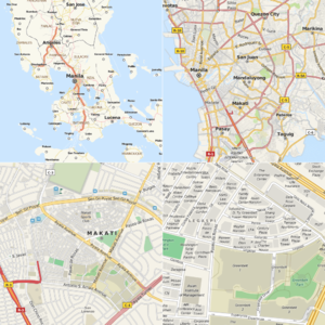 MapQuest's OSM cartography - Metro Manila.png
