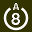 File:White 8 in white circle with A above.svg