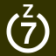 File:White 7 in white circle with Z above.svg