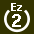 White 2 in white circle with Ez above.svg