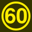 File:Yellow 60 in yellow circle.svg