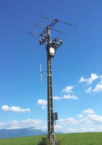 Power pole switch line anchorage
