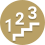 StreetComplete quest steps count brown.svg