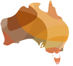 File:Australia outline orange.svg