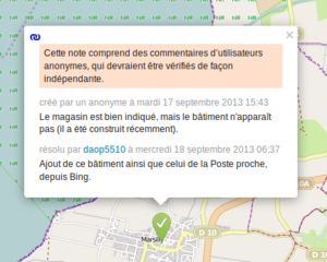 FR:Notes - OpenStreetMap Wiki