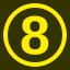 File:Yellow 8 in yellow circle.svg