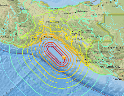 Terremoto de magnitud 8,1 del 8 de septiembre de 2017 frente a la costa sur de México