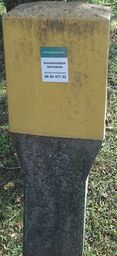 korrózióvédelmi berendezés sárga fejű betonoszlop