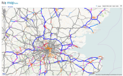 Ограничения скорости главных дорогах в Великобритании