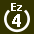 White 4 in white circle with Ez above.svg