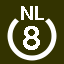 File:White 8 in white circle with NL above.svg
