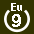 White 9 in white circle with Eu above.svg
