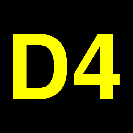 File:D4 black yellow.svg