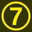 File:Yellow 7 in yellow circle.svg