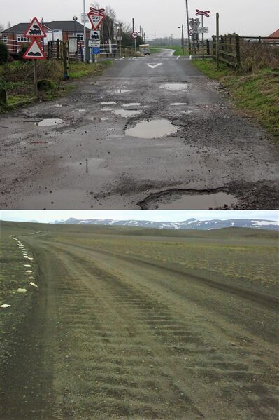 File:Smoothness bad collage paved and unpaved.jpg