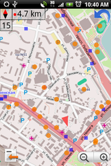 See/edit OSM POIs/transport over map