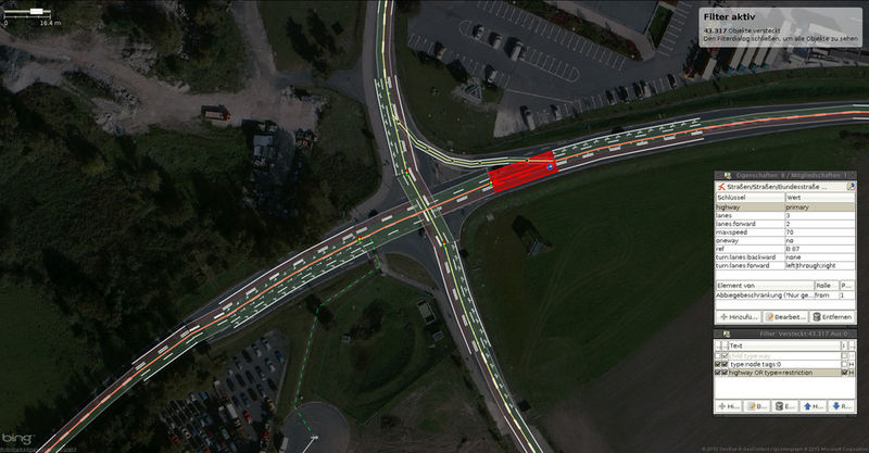 File:Screenshot JOSM Lanes Style with Lanes Tagging Scheme at Junction.jpg