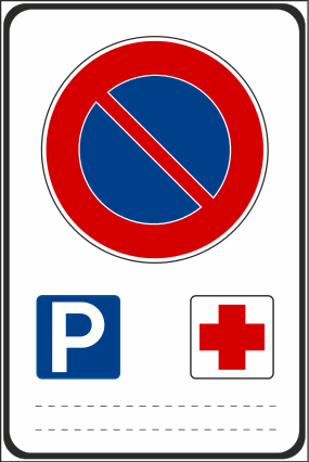 File:Italian traffic signs - sosta consentita a particolari categorie-soccorso.svg