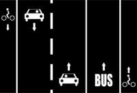 Cycle lanes left right bus right.png