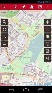 Oruxmaps вер. 2.3.4 бета з HikeBike Map в режимі відслідковування треку
