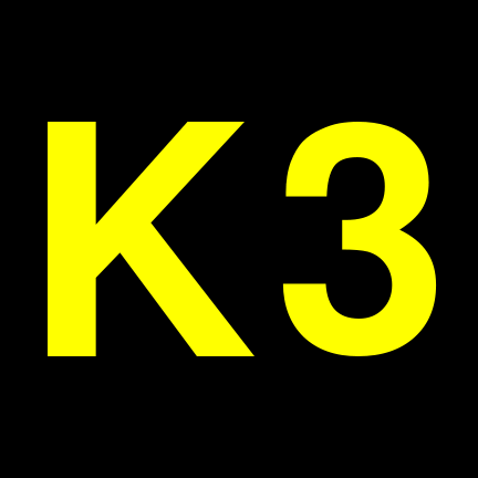 File:K3 black yellow.svg
