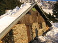 Wilderness hut built from stone