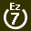 White 7 in white circle with Ez above.svg