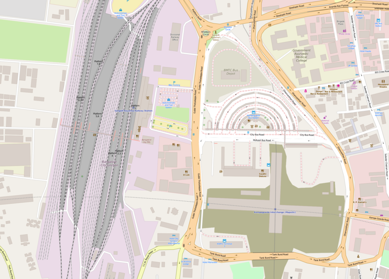 File:Bengaluru City Railway Station and Majestic Bus Station map.png