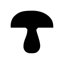 File:Mushroom black white.svg