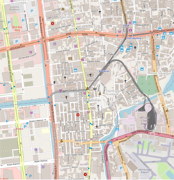 Exemple de rendu du fond de carte Standard du site OpenStreetMap