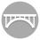 a simplistic white arch bridge on a grey background
