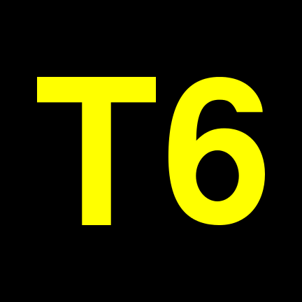 File:T6 black yellow.svg