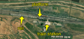 2/3 Railway (railway=rail), quay (railway=platform), station building (building=train_station) (Maxar satellite imagery).