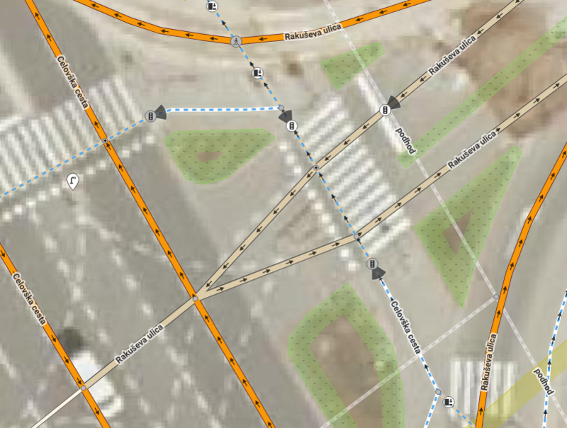 Same intersection in iD