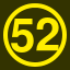 File:Yellow 52 in yellow circle.svg