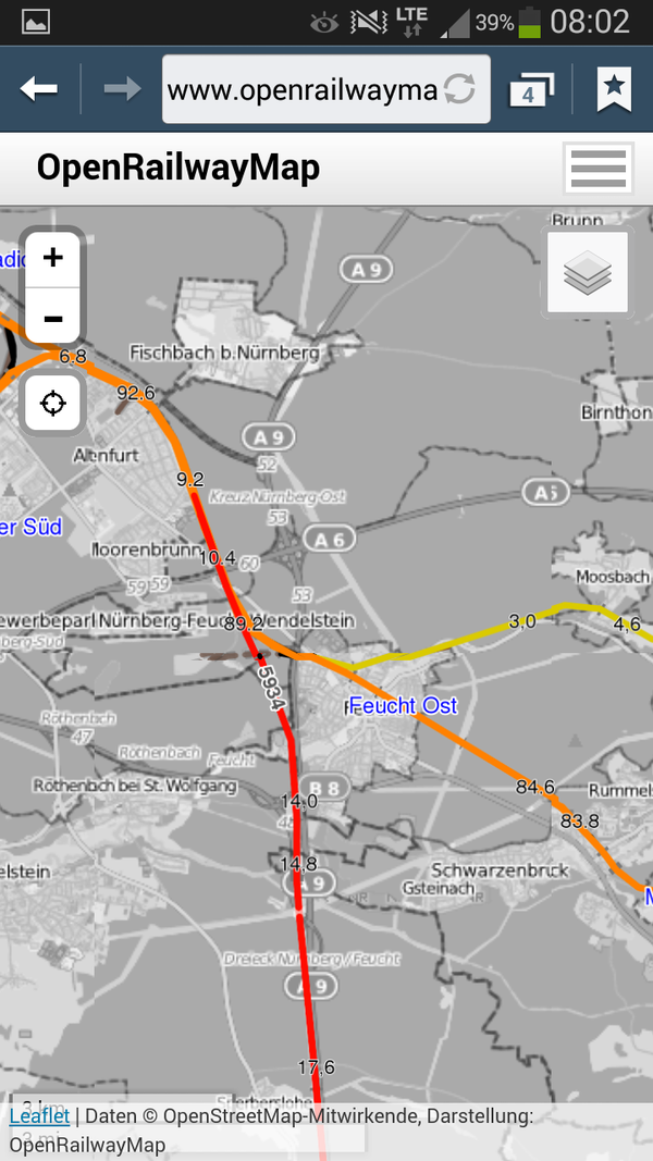 Open Railway Map. OPENRAILWAYMAP/OPENSTREETMAP. Карта метро Нюрнберга. Open Rail открыть /закрыть карту. Отследить поезд в реальном времени на карте