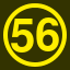 File:Yellow 56 in yellow circle.svg