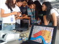 Students learning about OpenStreetMap