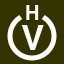 File:White V in white circle with H above.svg