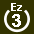 White 3 in white circle with Ez above.svg