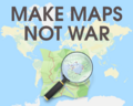 Make Maps Not War (Pablo Picasso 1949 style)