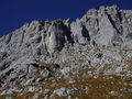 Calcaire triasique (formation de Wetterstein) dans le massif de l'Empereur, Préalpes du nord (Scheffau, Autriche)